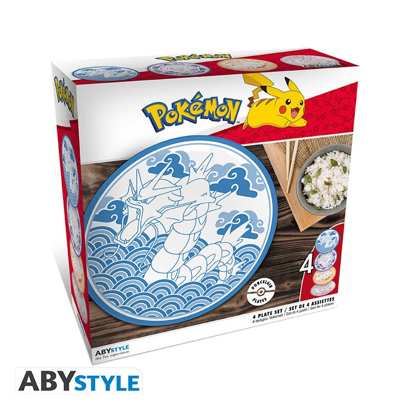 Platte - Packung mit 4 - Pokemon - Japanischer Stil