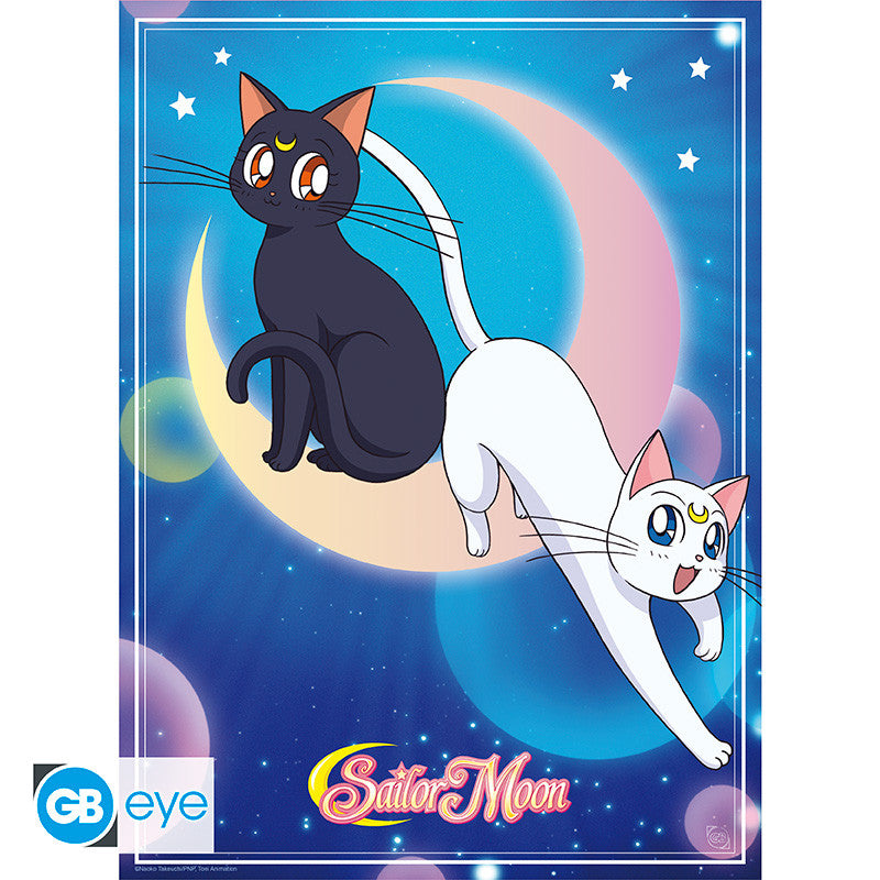 Poster - Flat - Sailor Moon - Luna & Artemis