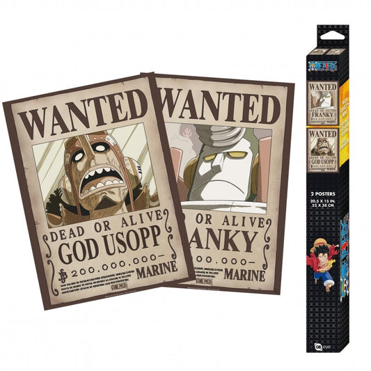 Poster - Packung mit 2 - One Piece - Franky & Usopp