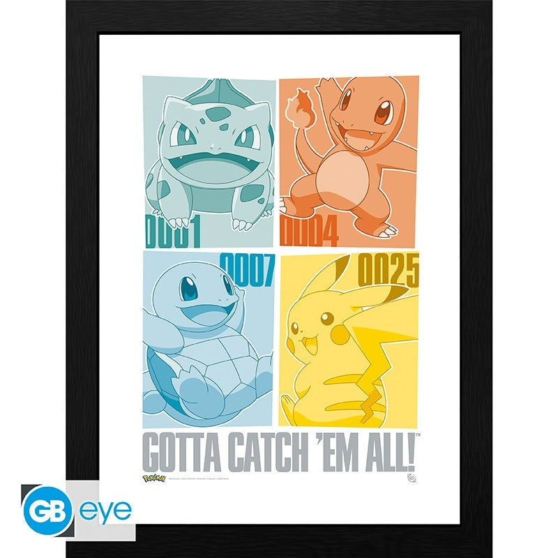 Rahmen - Pokemon - Pikachu & Kanto Starters