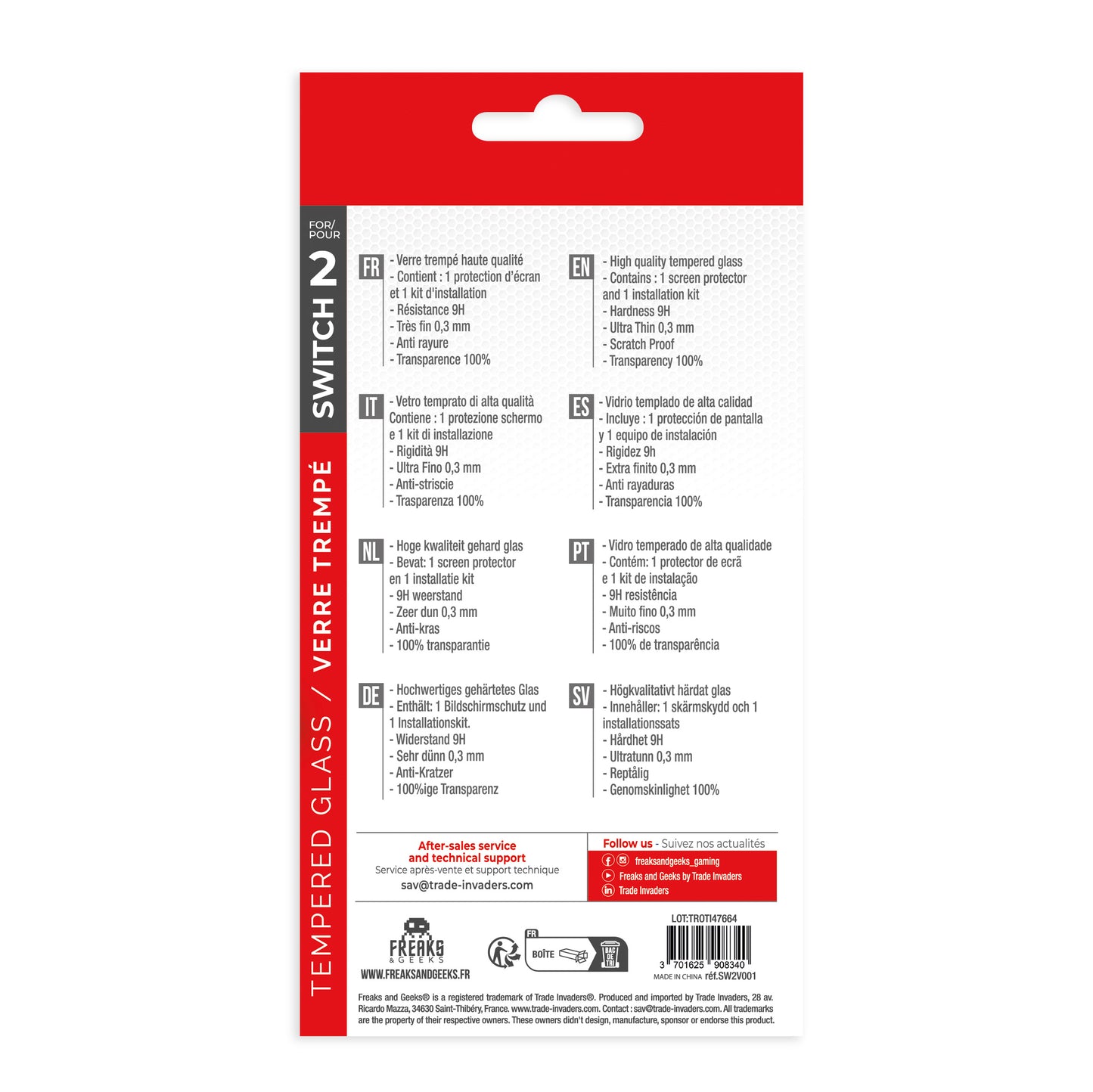 Zubehör Gaming - Switch 2 - Nintendo - Screen protector for Switch 2