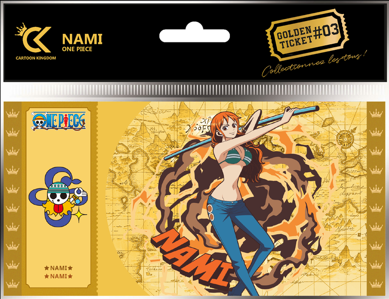 Sammlerticket - Golden Tickets Black Edition - One Piece - Nami