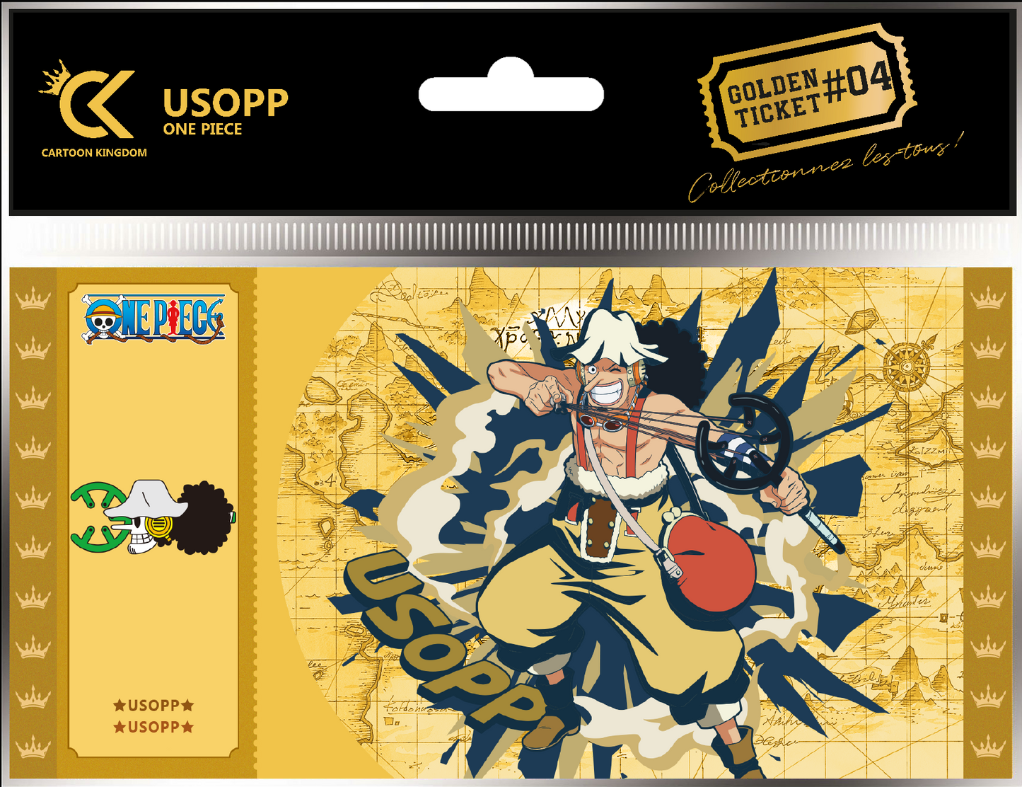Sammlerticket - Golden Tickets Black Edition - One Piece - Usopp