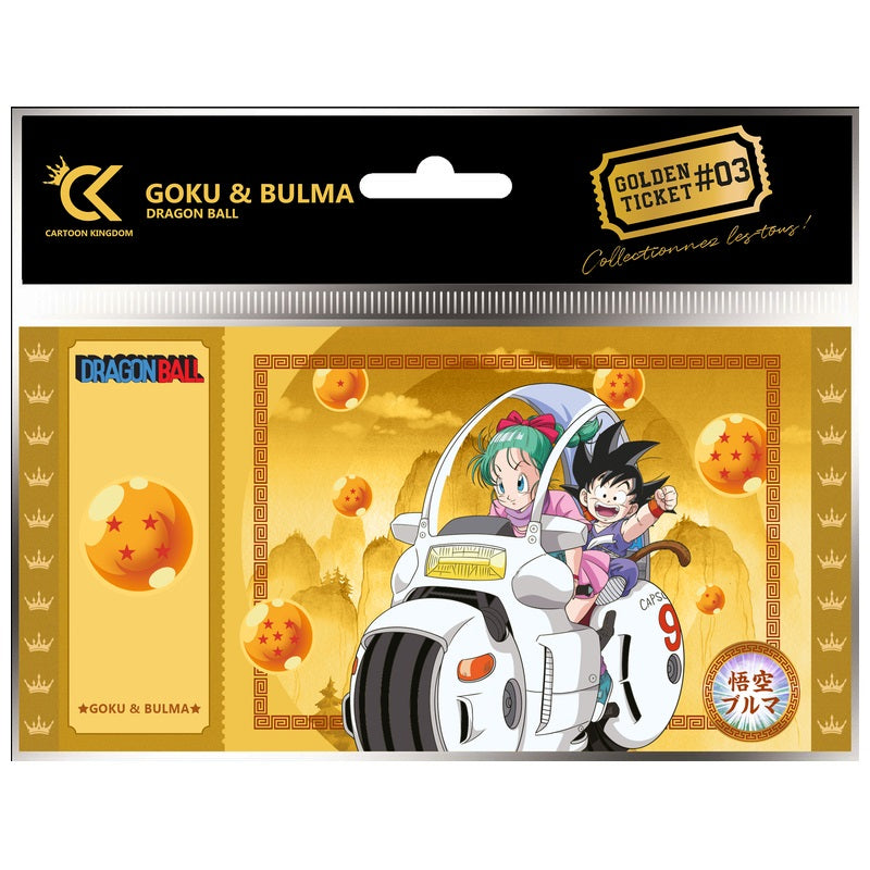 Sammlerticket - Golden Tickets Black Edition - Dragon Ball - Goku & Bulma