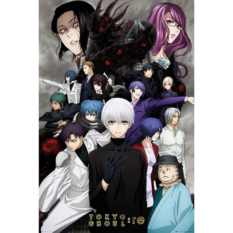 Poster - Gerollt und mit Folie versehen - Tokyo Ghoul - Key Art 3