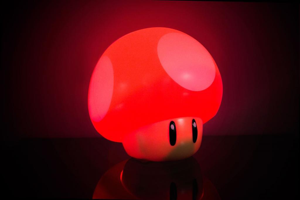 Nachtlicht - Nintendo - Roter Pilz