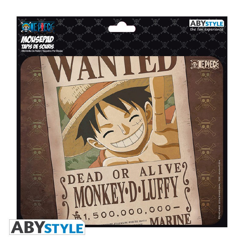 Mauspad - One Piece - Luffy Wanted - Monkey D. Luffy