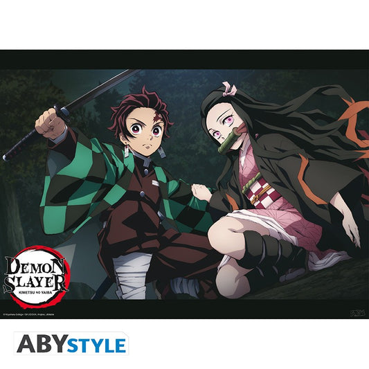Poster - Flat - Poster - Demon Slayer - Tanjiro & Nezuko