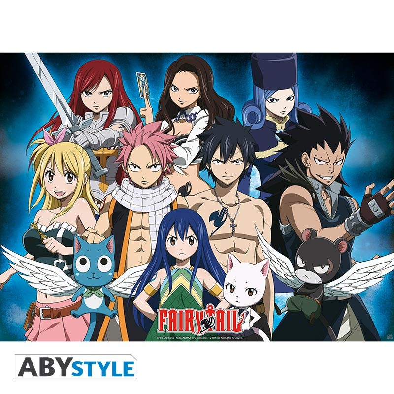 Poster - Flat - Poster - Fairy Tail - Gruppe