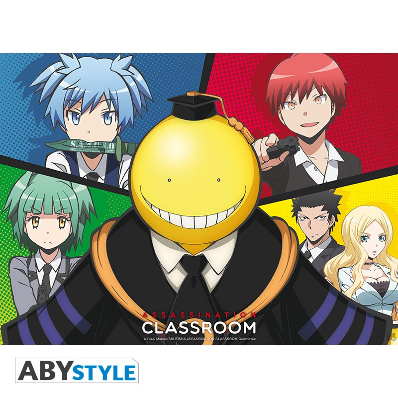 Poster - Flat - Poster - Assassination Classroom - Koro vs Students