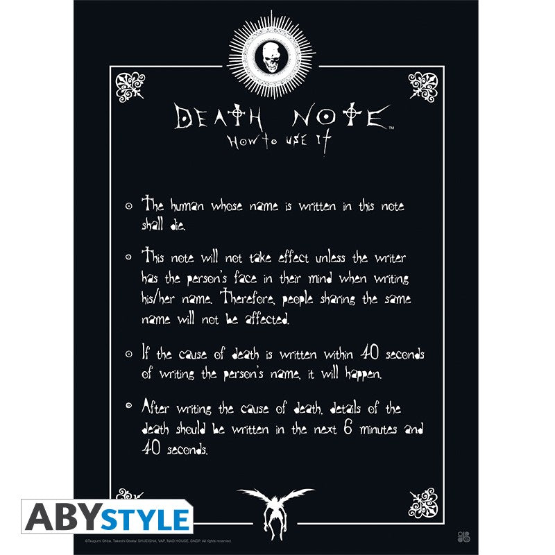 Poster - Flat - Poster - Death Note - Rules