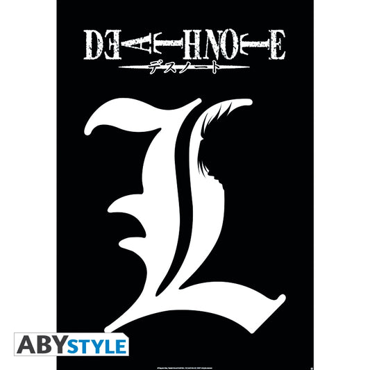 Poster - Gerollt und mit Folie versehen - Death Note - "L Symbol"