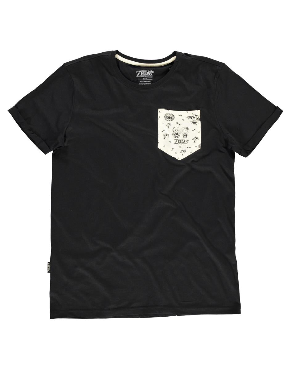 T-shirt - Zelda - Link's Awakening with pocket - M