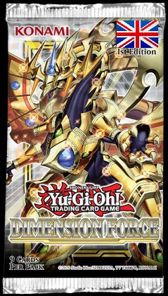 Sammelkarten - Booster in Blisterpackung - Yu-Gi-Oh! - Dimension Force - Booster Pack