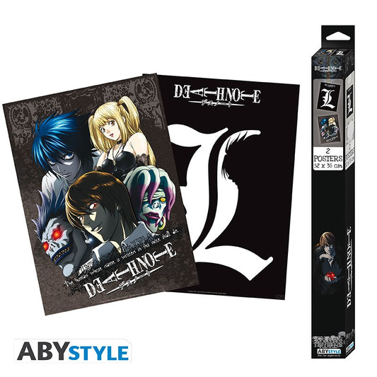 Poster - Packung mit 2 - Death Note - L & Groupe