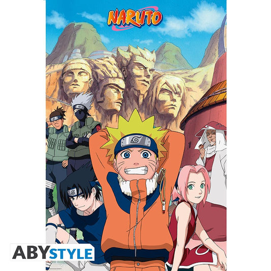 Poster - Gerollt und mit Folie versehen - Naruto - Gruppe