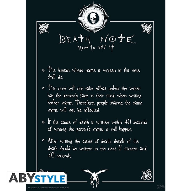 Poster - Packung mit 2 - Death Note - Light & Death Note