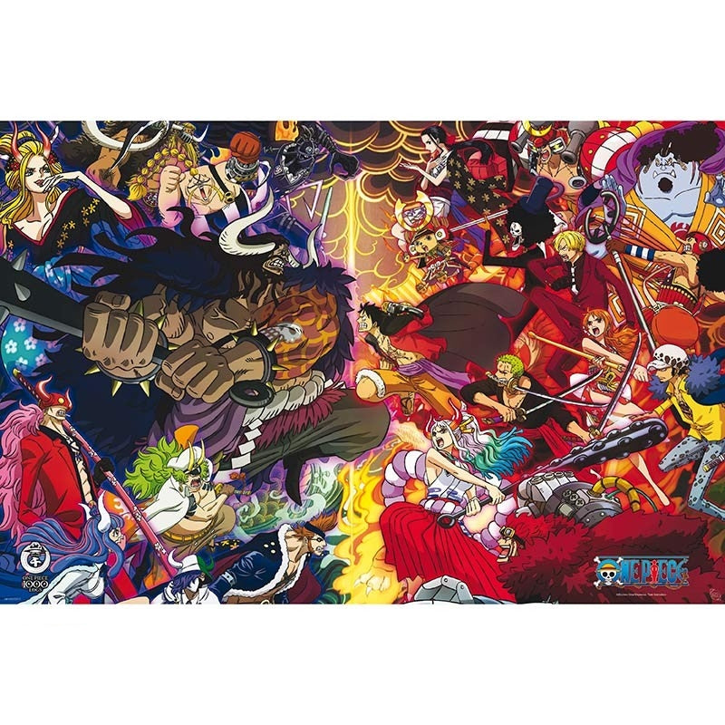 Poster - Gerollt und mit Folie versehen - One Piece - 1000 logs Finaler Kampf