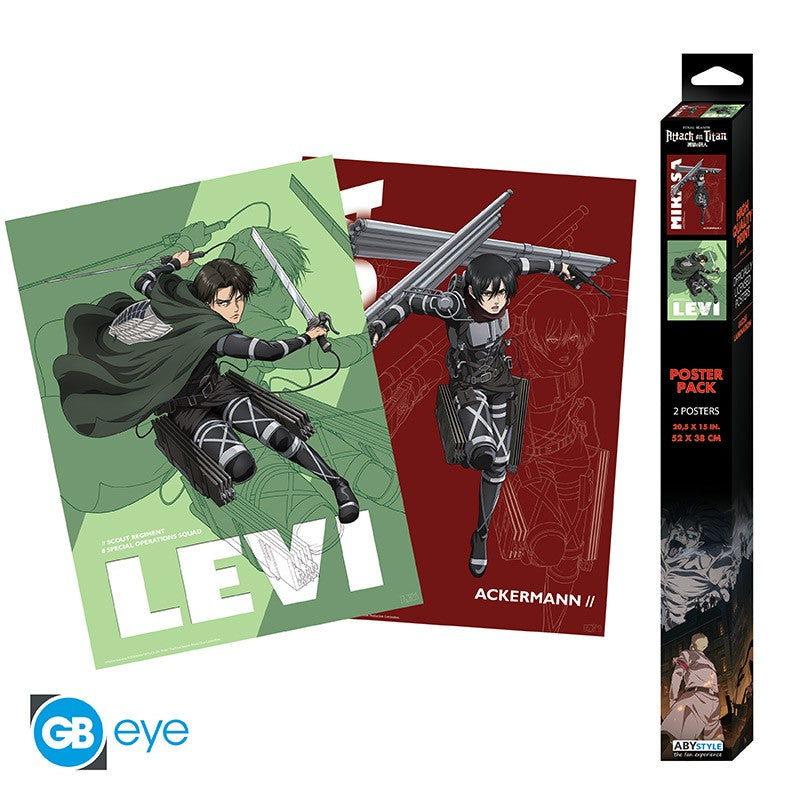 Poster - Packung mit 2 - Attack on Titan - Ackermann Set