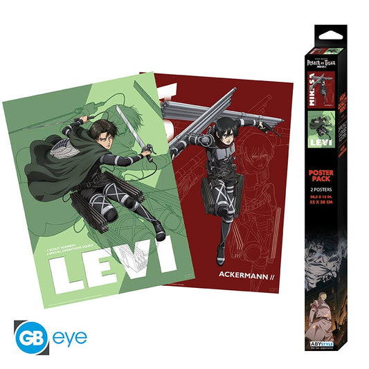 Poster - Packung mit 2 - Attack on Titan - Ackermann Set