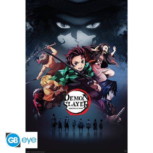 Poster - Gerollt und mit Folie versehen - Demon Slayer - Group