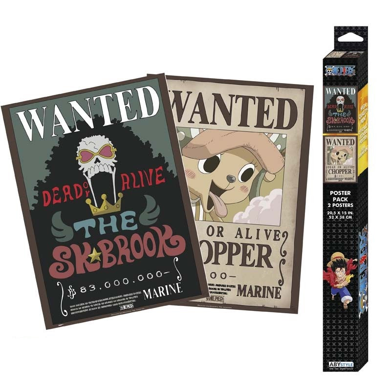 Poster - Packung mit 2 - One Piece - Chopper & Brook