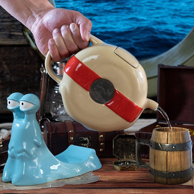Teekanne - Tasse(n) - One Piece - Den Den Mushi