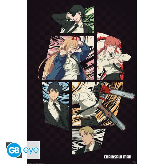 Poster - Gerollt und mit Folie versehen - Chainsaw Man - Section 4