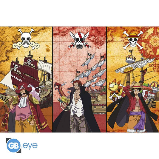 Poster - Gerollt und mit Folie versehen - One Piece - Kapitäne und Boote