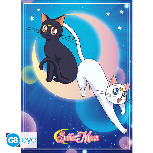 Poster - Flat - Sailor Moon - Luna & Artemis