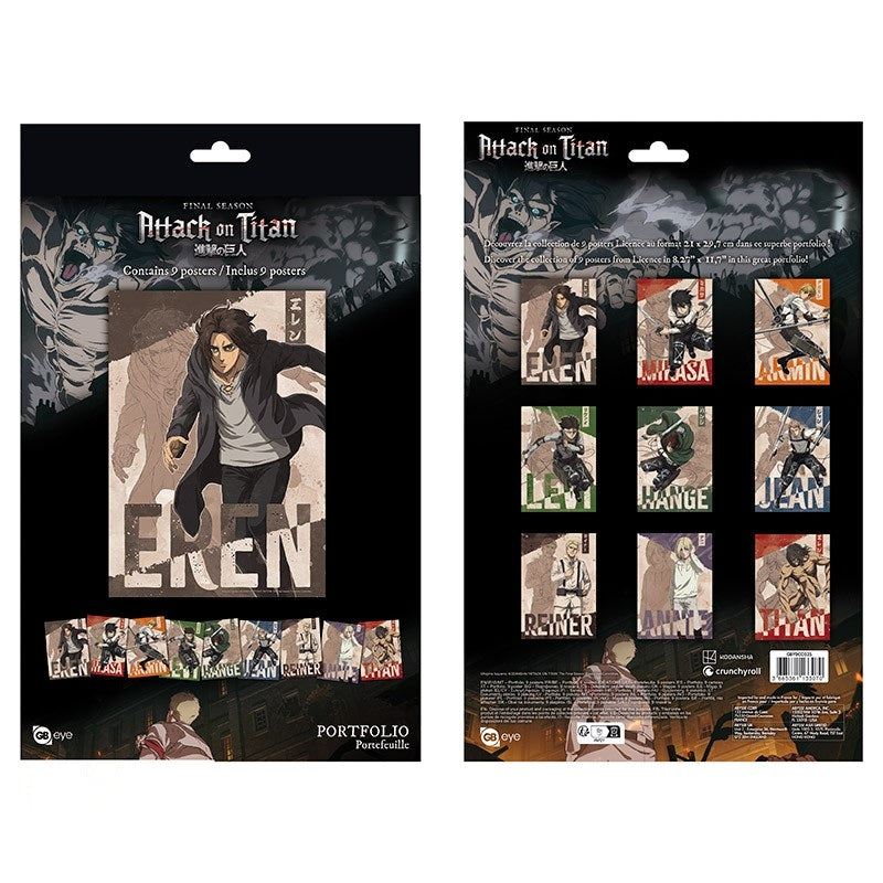 Poster - Flat - Attack on Titan - Persönlichkeiten