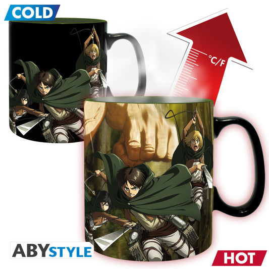 Becher - Thermoreaktiv - Attack on Titan - Titans