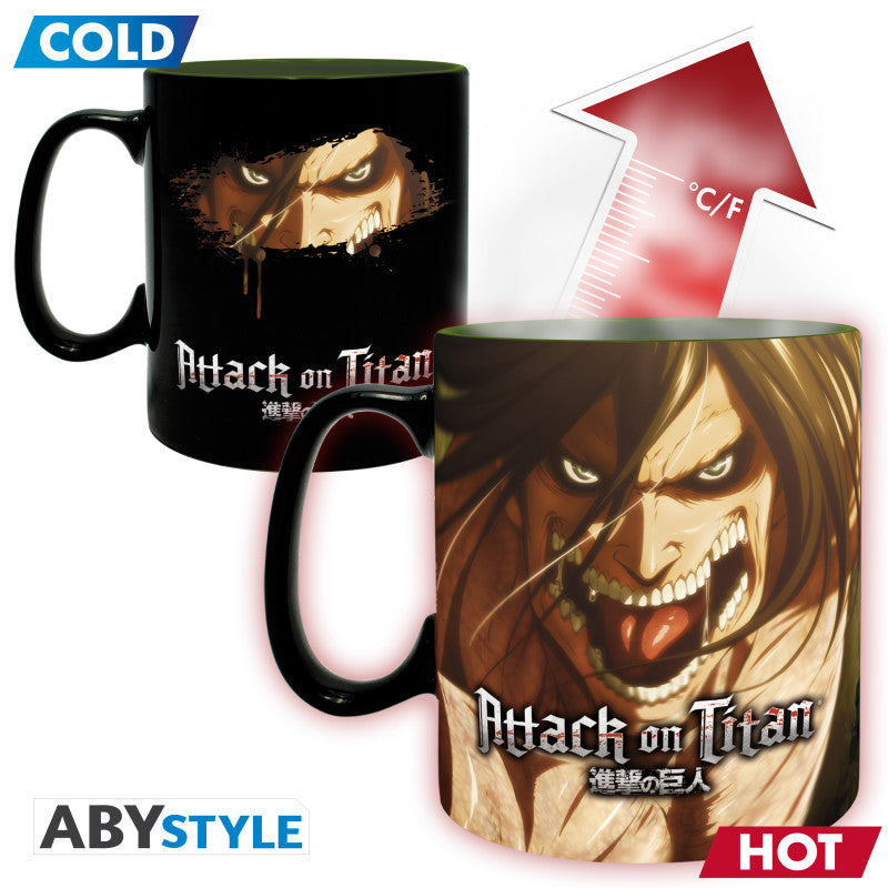 Becher - Thermoreaktiv - Attack on Titan - Titans