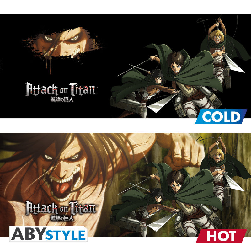Becher - Thermoreaktiv - Attack on Titan - Titans