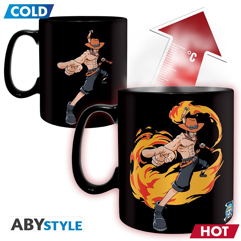 Becher - Thermoreaktiv - One Piece - Ace & Luffy