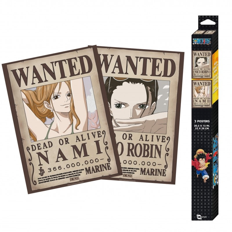 Poster - Packung mit 2 - One Piece - Nami & Robin