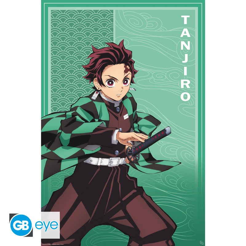 Poster - Gerollt und mit Folie versehen - Demon Slayer - Tanjiro Kamado