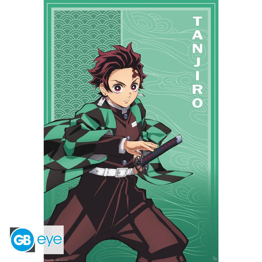 Poster - Gerollt und mit Folie versehen - Demon Slayer - Tanjiro Kamado