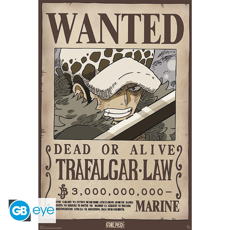 Poster - Gerollt und mit Folie versehen - One Piece - Trafalgar D. Law