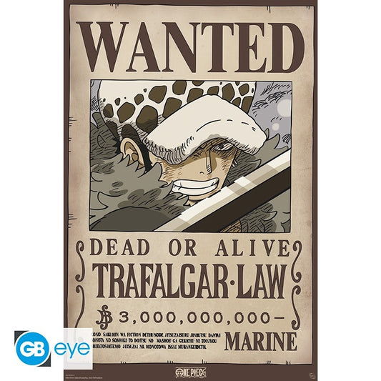 Poster - Gerollt und mit Folie versehen - One Piece - Trafalgar D. Law