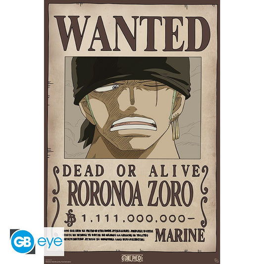 Poster - Gerollt und mit Folie versehen - One Piece - Roronoa Zoro