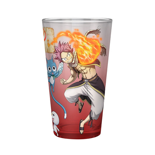 Glas - XXL - Fairy Tail - Natsu, Lucy, Happy & Plue
