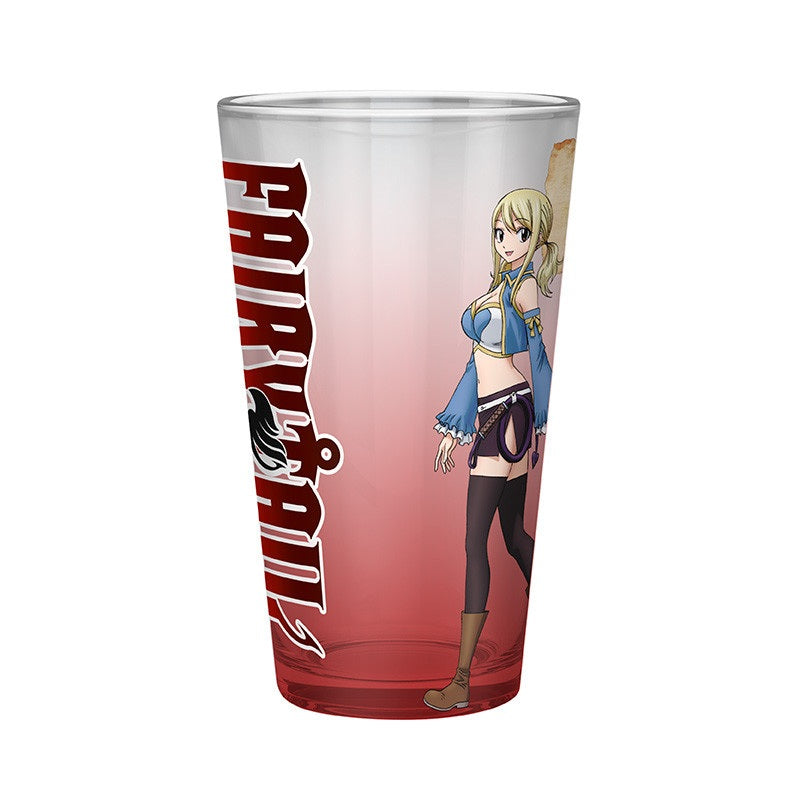 Glas - XXL - Fairy Tail - Natsu, Lucy, Happy & Plue