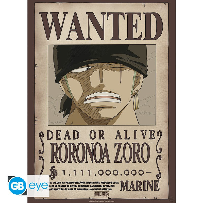 Poster - Packung mit 2 - One Piece - Wanted Luffy & Zoro