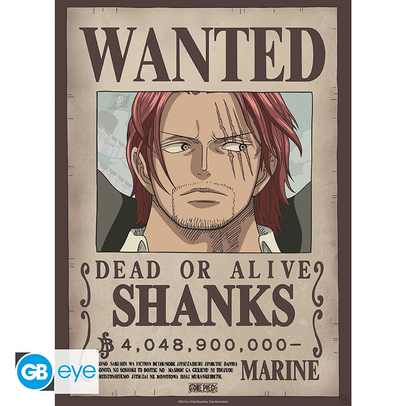 Poster - Packung mit 2 - One Piece - Wanted Shanks & Teach