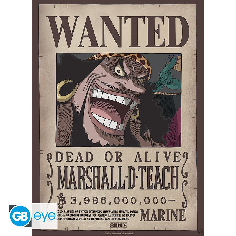 Poster - Packung mit 2 - One Piece - Wanted Shanks & Teach