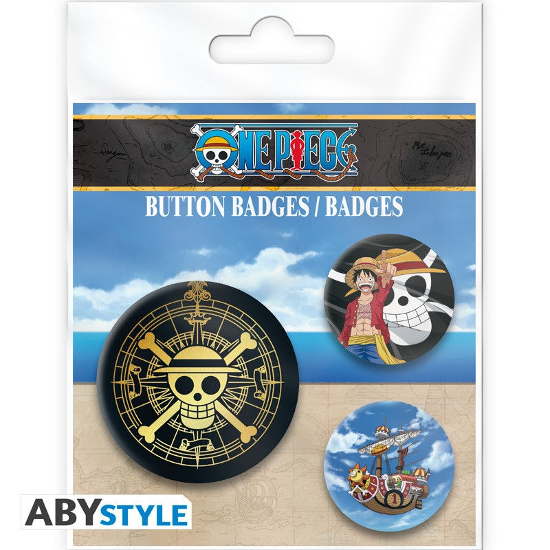 Abzeichen - One Piece - Skull & Luffy