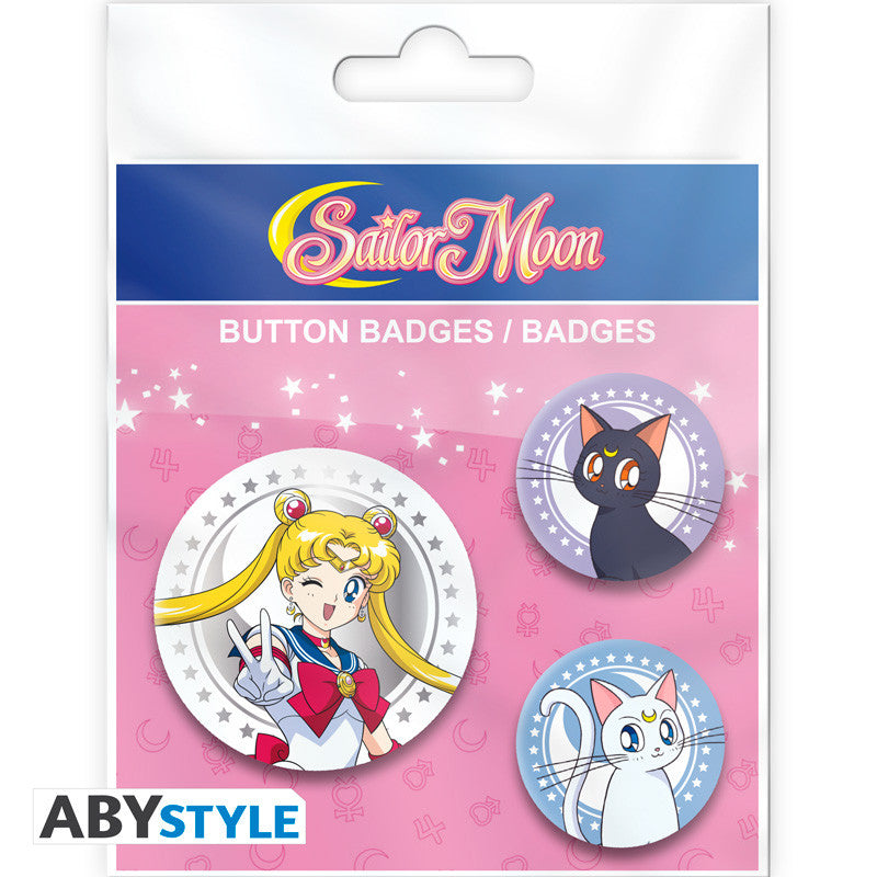 Abzeichen - Sailor Moon - Sailor Moon, Luna, Artemis