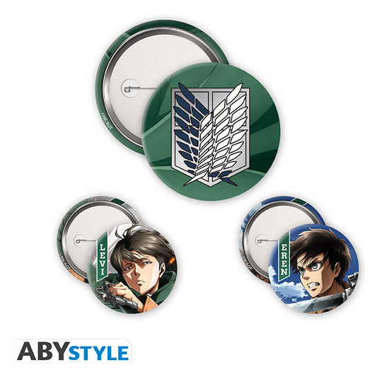 Abzeichen - Attack on Titan - Eren & Levi