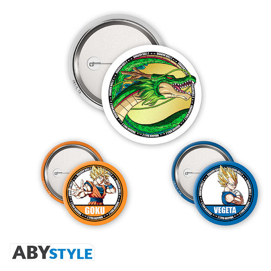 Abzeichen - Dragon Ball - Goku, Vegeta & Shenron